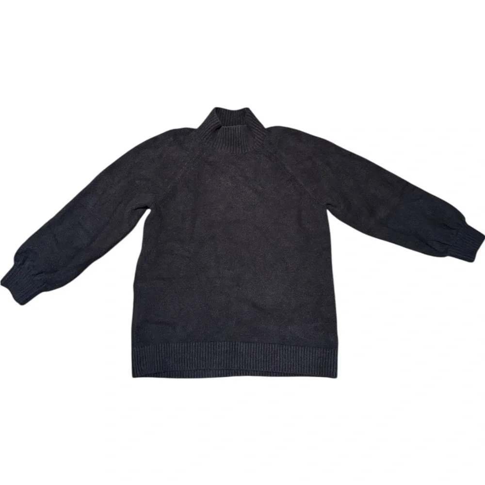 White + Warren black Turtleneck Sweater
